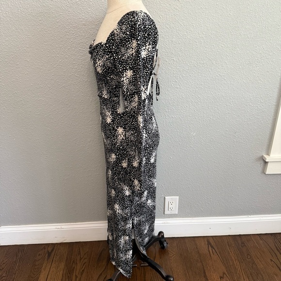 Nordstrom Lush Midi Dress Size Small NWT Black & White - Picture 3 of 6